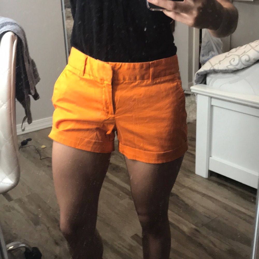 Orange republic banana shorts